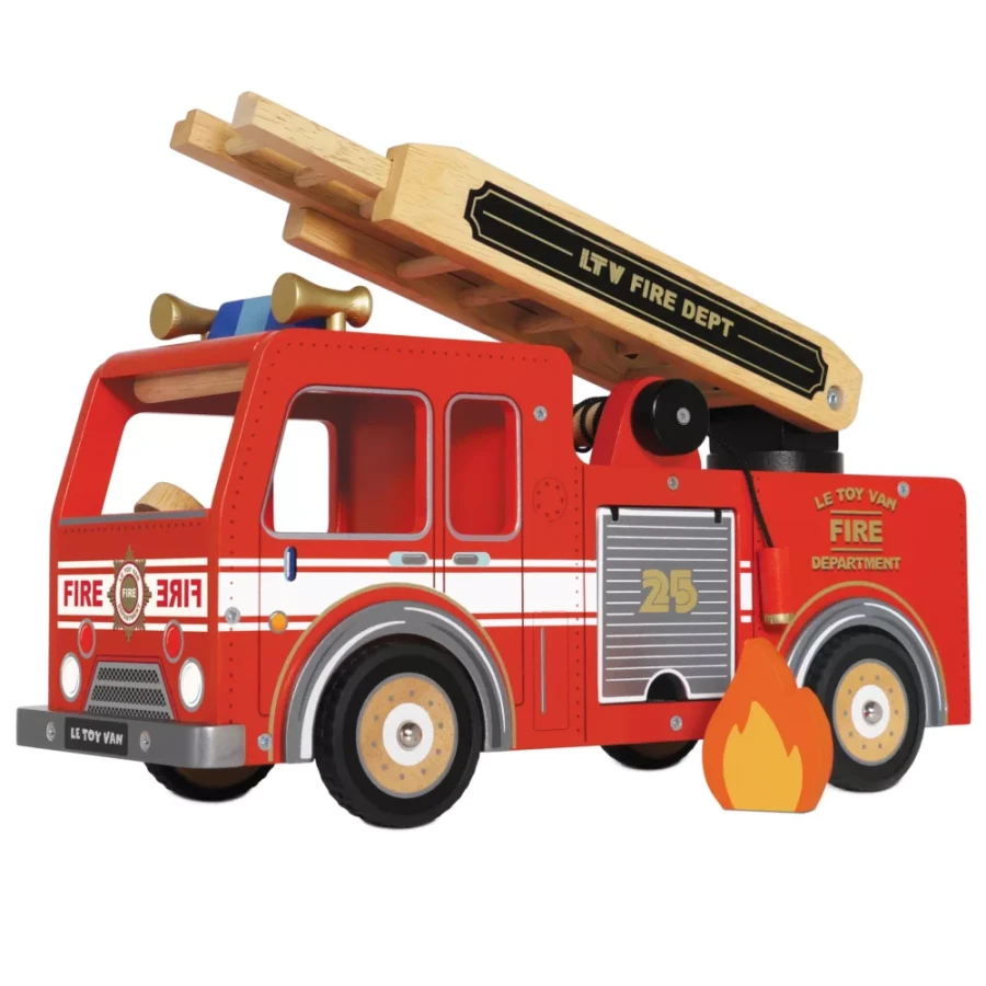 Carro de Bombeiros em madeira Le Toy Van