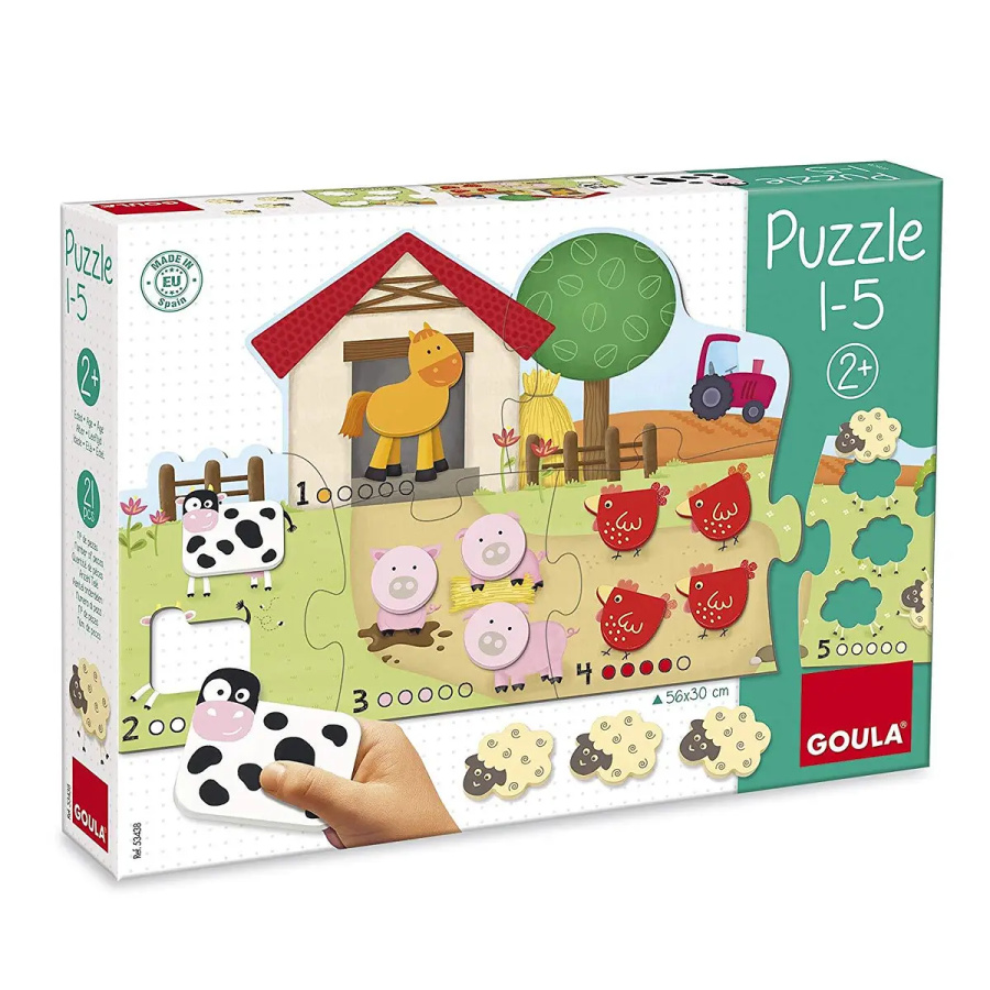 Puzzle de 1 a 5 - Goula