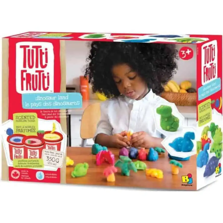 Plasticinas terra dos dinossauros tutti-frutti
