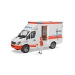 Ambulância Mercedes Sprinter com figura e sons