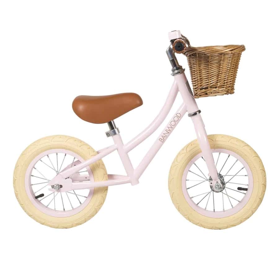 Bicicleta sem Pedais Rosa banwood