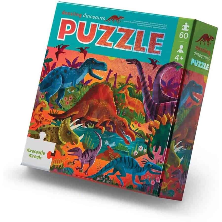 Puzzle Dinossauros Deslumbrantes 60 peças