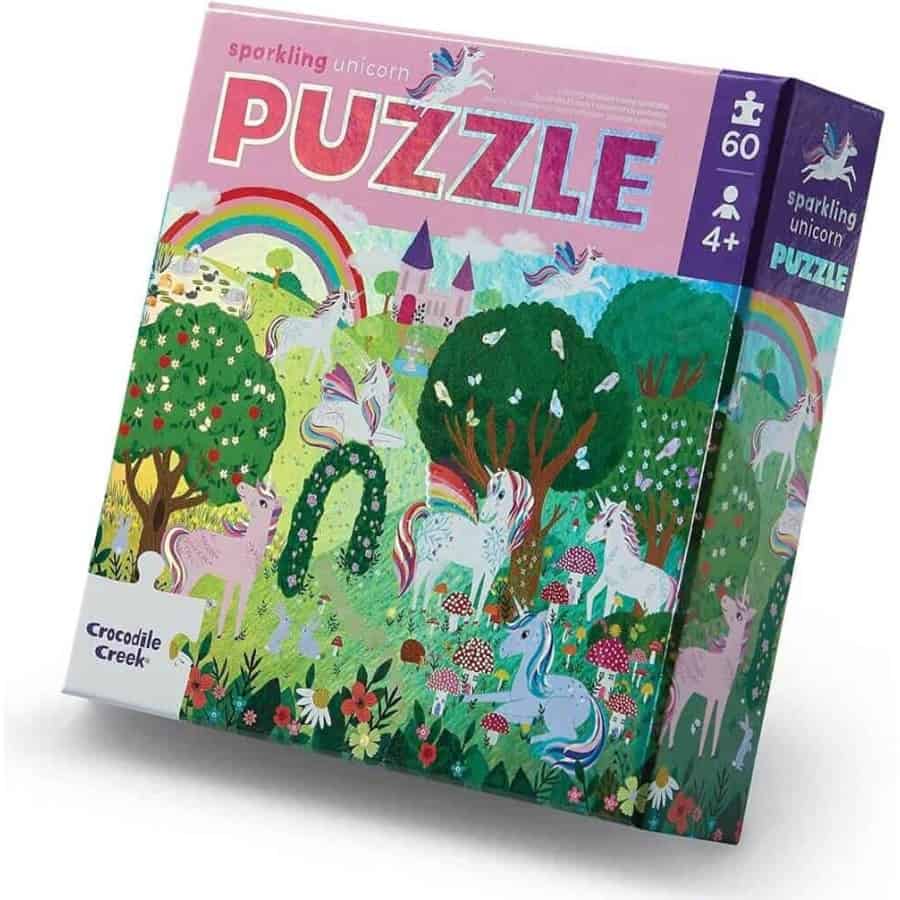 Puzzle Unicórnio Brilhante 60 peças