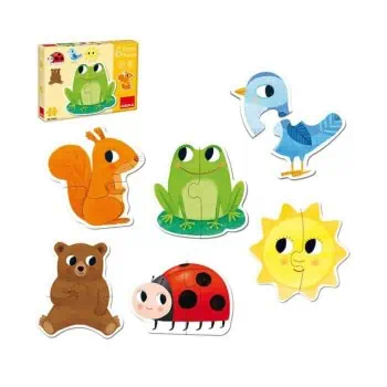 Primeiros Puzzles 2 peças Animais