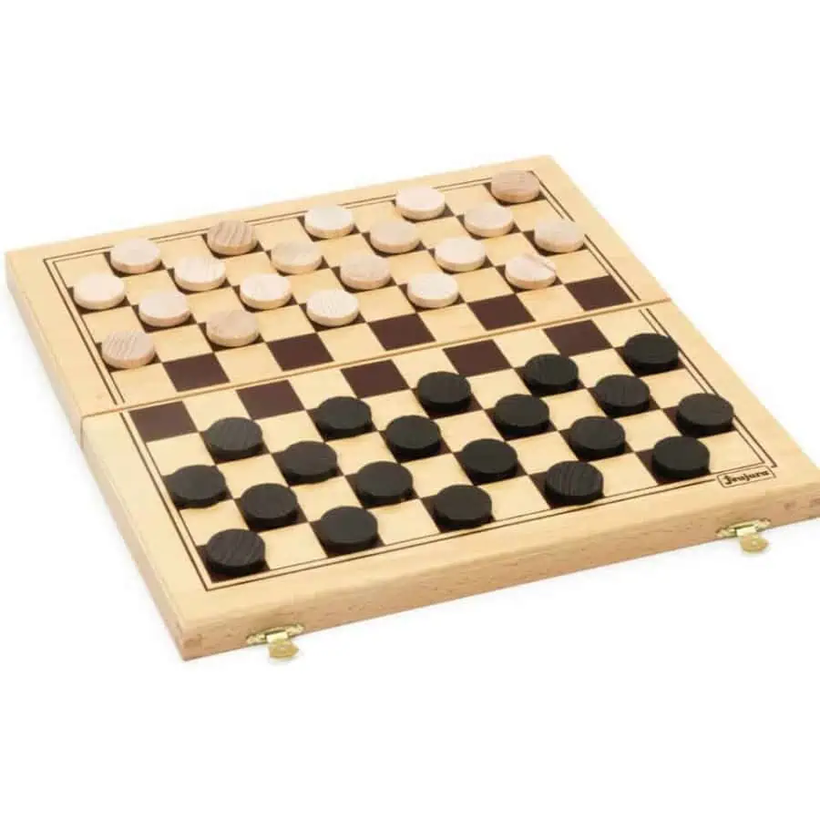 Jogo Damas em Madeira