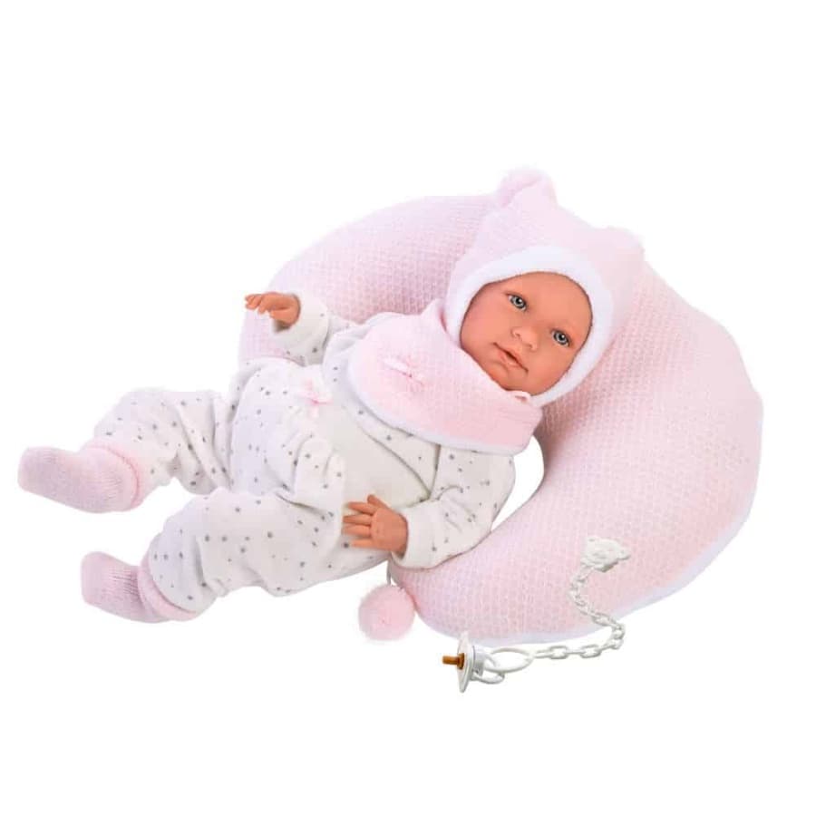Boneca que ri mimi lua rosa 74052 llorens