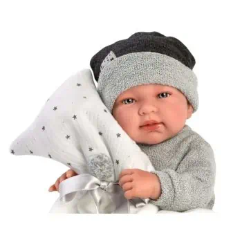 Boneco Recém-nascido Tino com Manta
