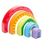 Jogo de construção arco-iris
