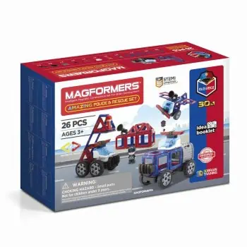 Magformers Polícia e Salvamento Set 26 peças