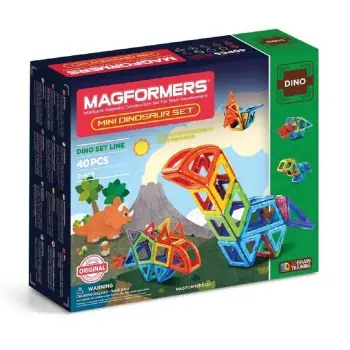 Magformers Mini Dinossaur Set 40 Peças