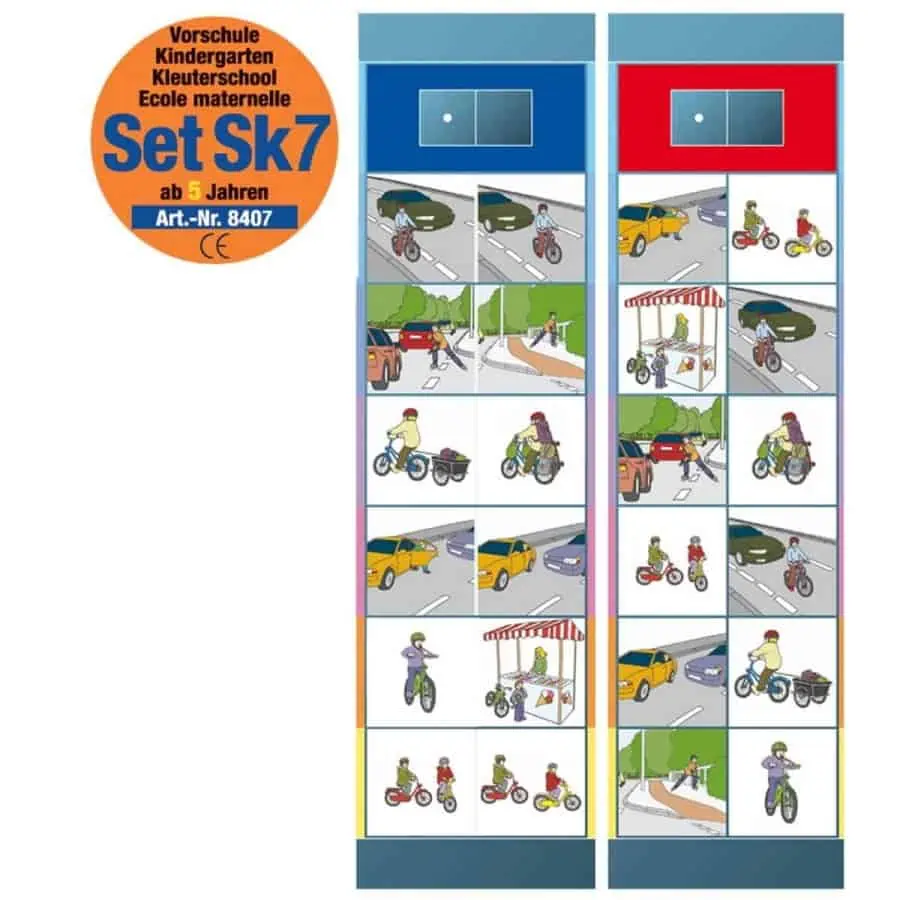 "cartão 1 dos flocards set sk7"