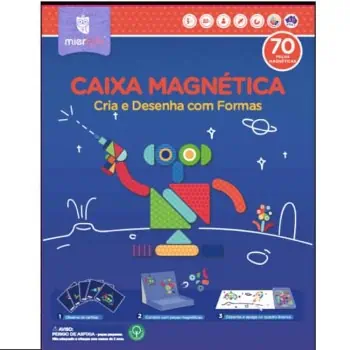 Caixa Magnética Cria e Desenha com Formas