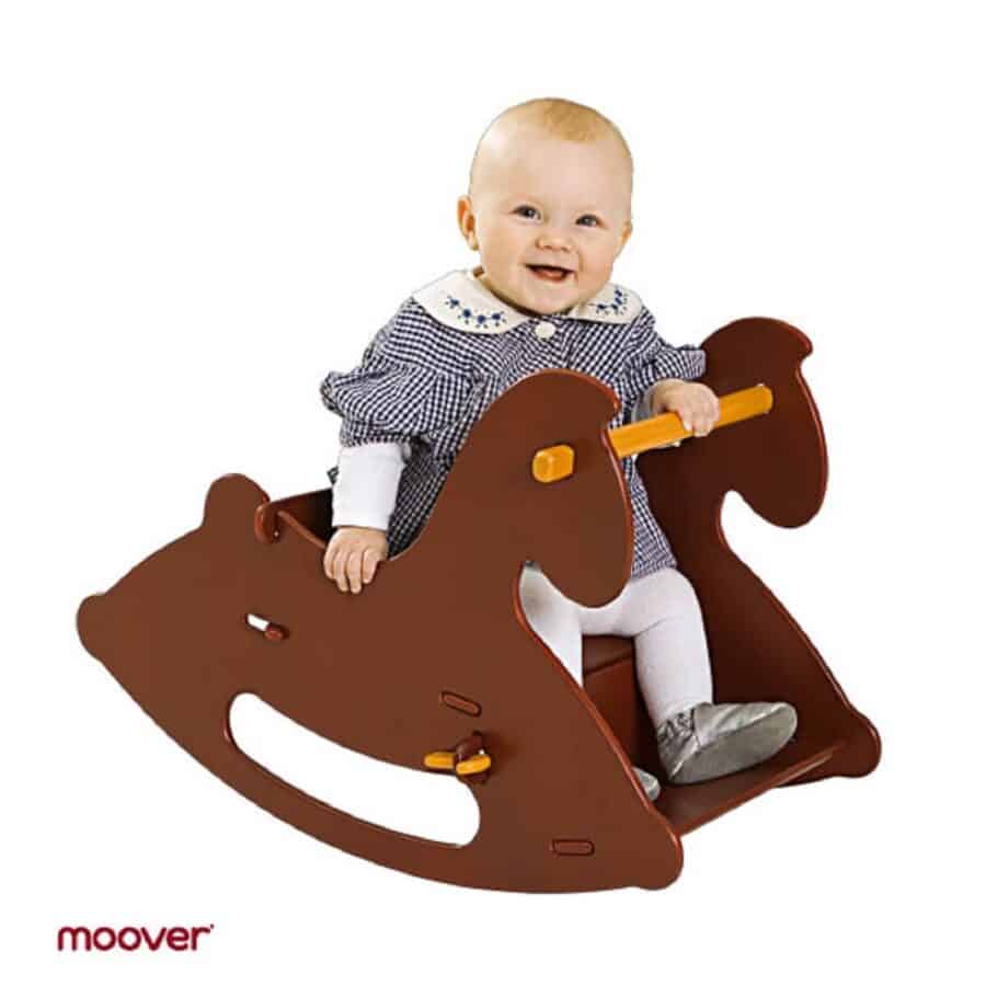 Cavalinho em Madeira Vermelho - Moover Cavalinho em Madeira Vermelho