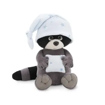 Descubra o Peluche Guaxinim Denny Sweet Dreams da Orange Toys Collection Life. Um brinquedo divertido, macio e encantador, com cauda fofa, orelhas macias e caixa de presente eco-friendly. Ideal para presentear e decorar!