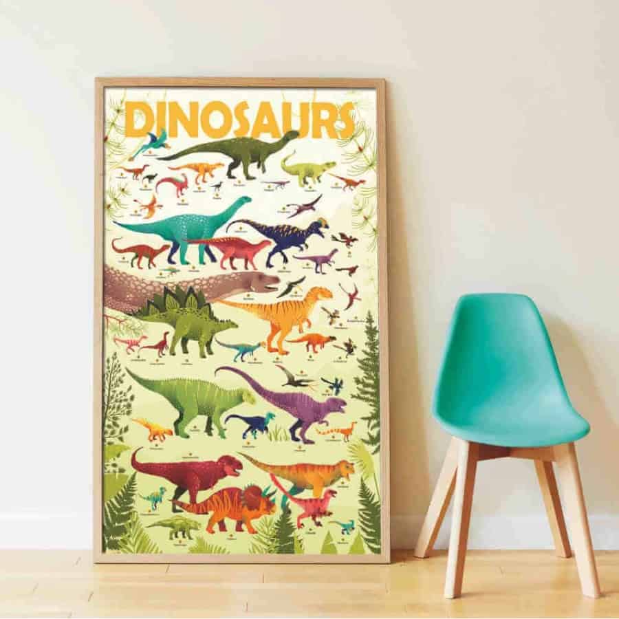 Autocolantes e Poster Discovery Dinossauros - Poppik Autocolantes e Poster Discovery Dinossauros