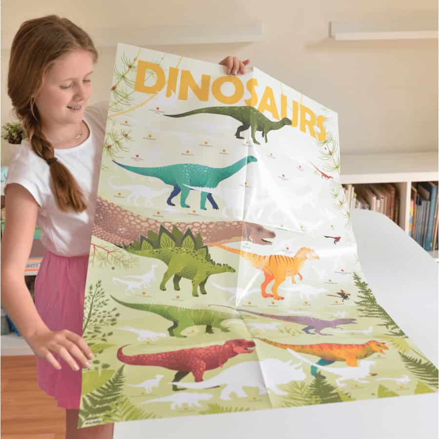 Autocolantes e Poster Discovery Dinossauros - Poppik Autocolantes e Poster Discovery Dinossauros