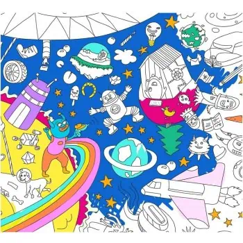 Poster Gigante para Colorir Cosmos