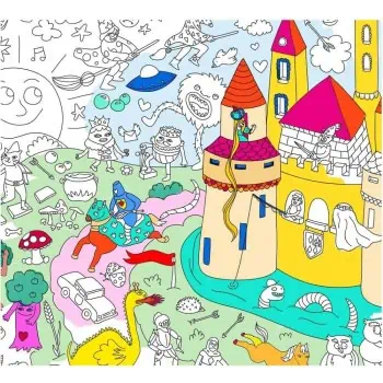 Poster Gigante para Colorir Magic