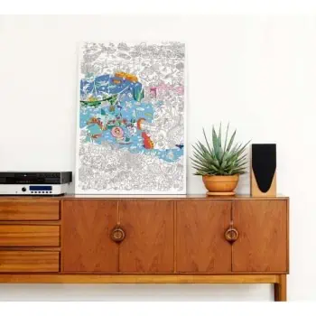 Poster Gigante para Colorir Ocean
