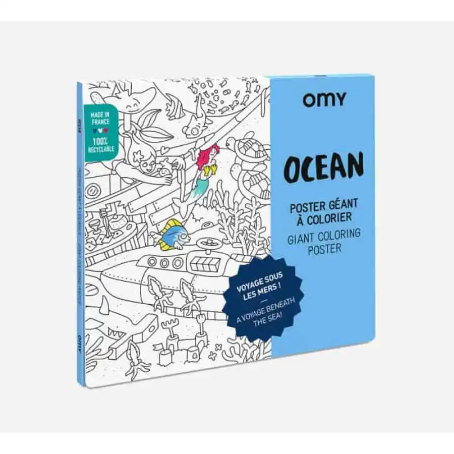 Poster Gigante para Colorir Ocean