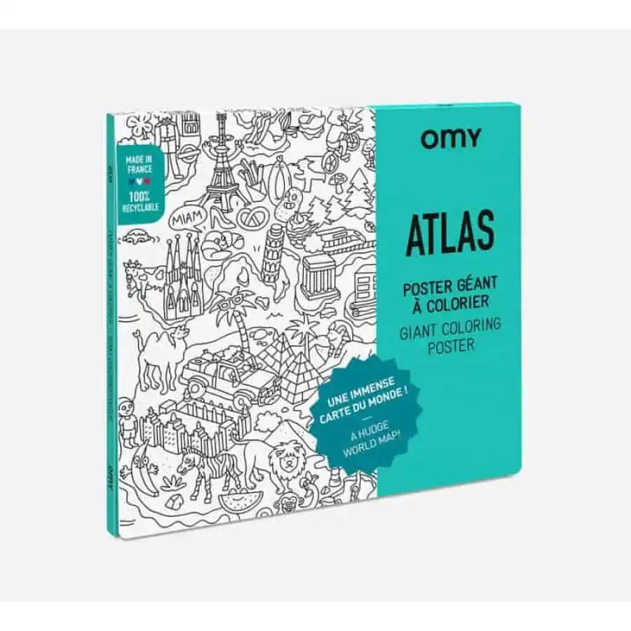 Poster Gigante para Colorir Atlas