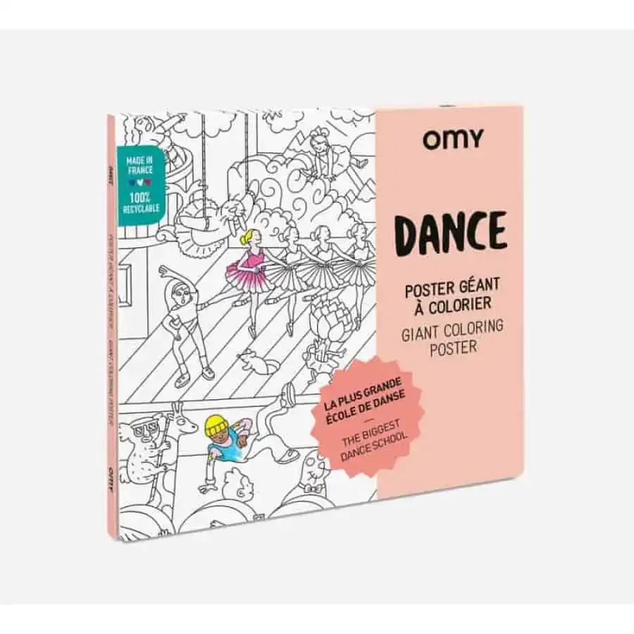 Poster Gigante para Colorir Dance