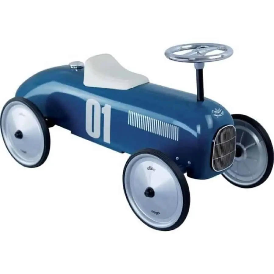 Carro de Metal Vintage Azul