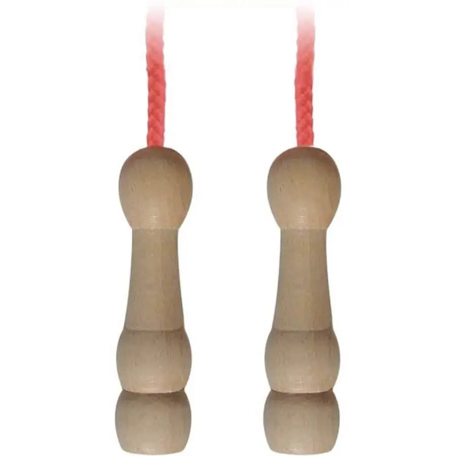 Corda de Saltar com Pegas de Madeira