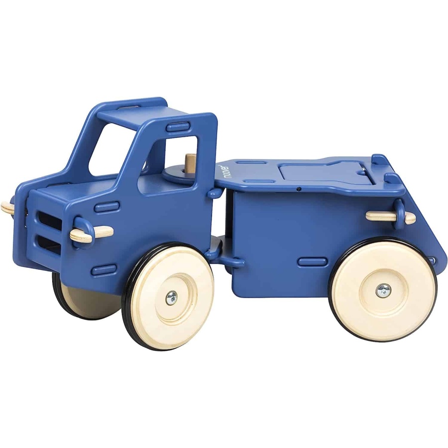 Camião de pés em madeira azul - Moover Toys