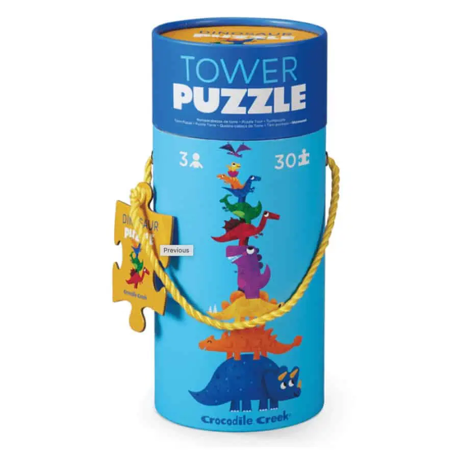 Puzzle Tower Dinosaur 30 peças - Crocodile Creek