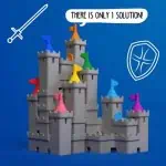 Jogo Tower Stacks da SmartGames. Jogo de lógica e raciocínio com vários níveis de dificuldade, para jogar individualmente.