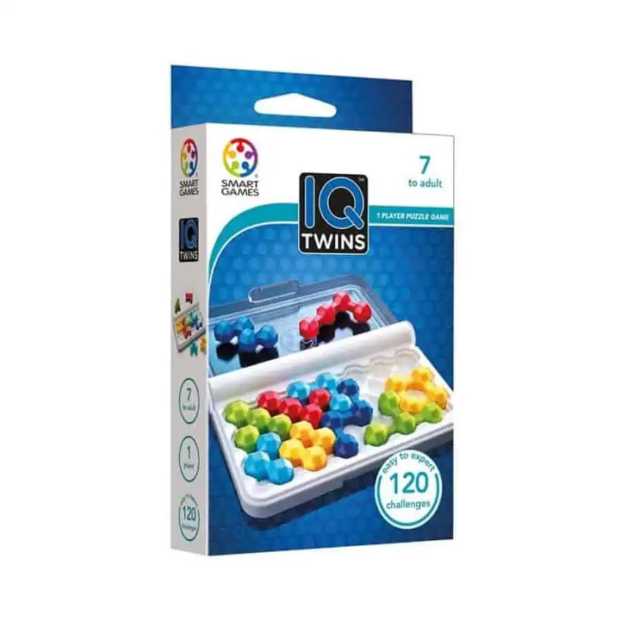 Jogo IQ Twins, dois (não exatamente) do mesmo tipo! É isso mesmo, as peças do jogo IQ Twins são mesmo muito parecidas, mas não são iguais! Experimentem este novo nível de desafio lógico enquanto jogam IQ Twins e treinam a concentração. Vamos a isso!