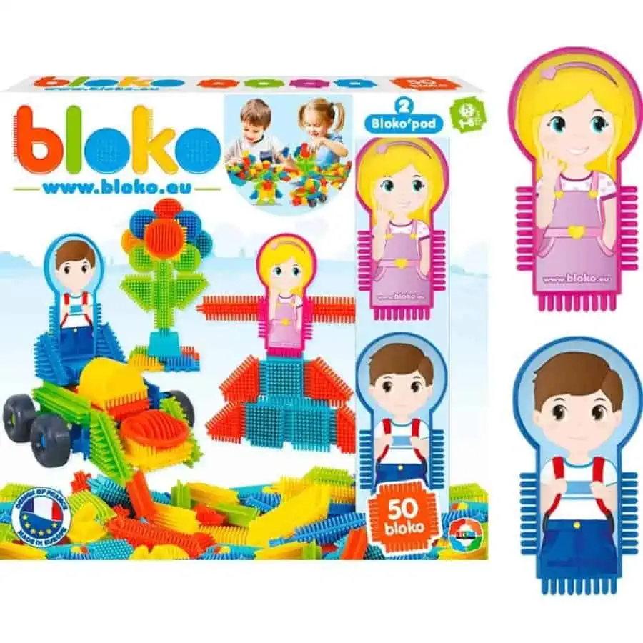 Bloko 50 peças e 2 Figuras Família - BLOKO