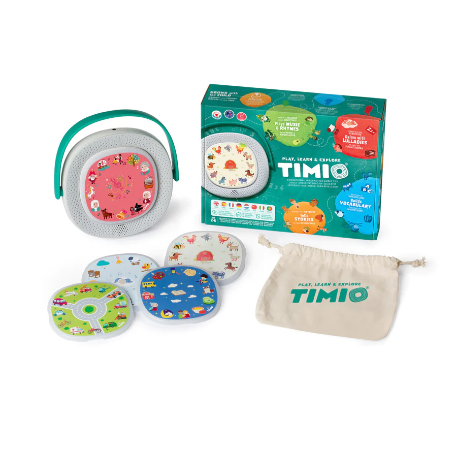 TIMIO - conjunto iniciante com leitor e 5 discos