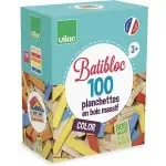 Conjunto de 100 peças de madeira multicoloridas - VILAC