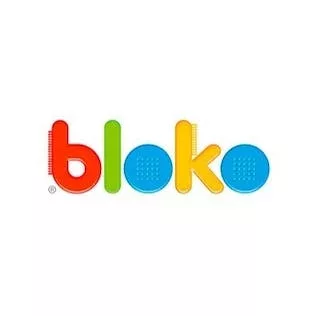 Logotipo BLOKO. brinquedos de construção da Bloko.