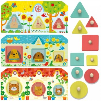 Jogo Progressive Babies Montessori, jogo de classificação do maior para o menor - Headu