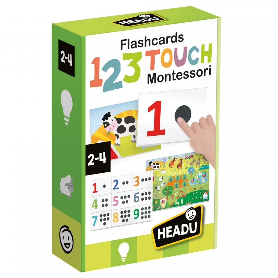Flashcards 123 Touch Montessori - Headu