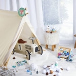 Tenda Canadiana Creme - VILAC - para decorar o quarto das crianças