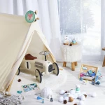 Tenda Canadiana Creme - VILAC - para decorar o quarto das crianças