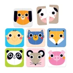 Puzzles On-the-Go Meias caras - Bananan Panda. Os primeiros puzzles de simetrias a partir dos 15 meses