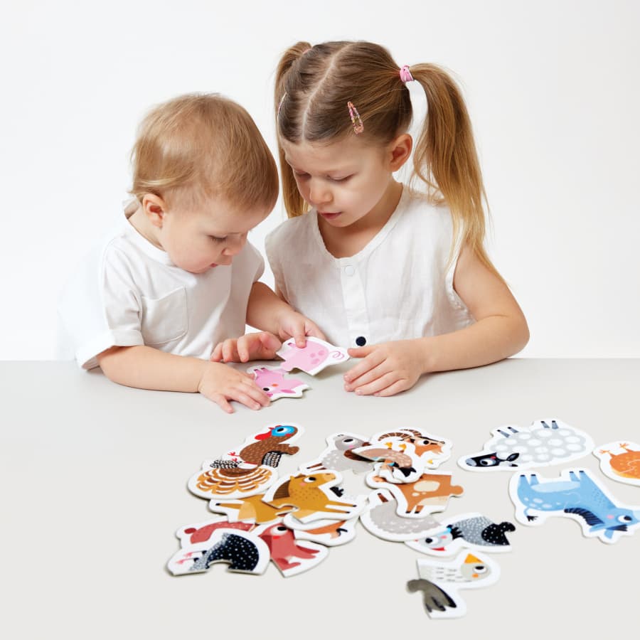 Puzzles progressivos Animais da Quinta - Banana Panda Puzzles progressivos Animais da Quinta - Banana Panda