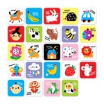 Alto Contraste Baby Cards 2 - Banana Panda