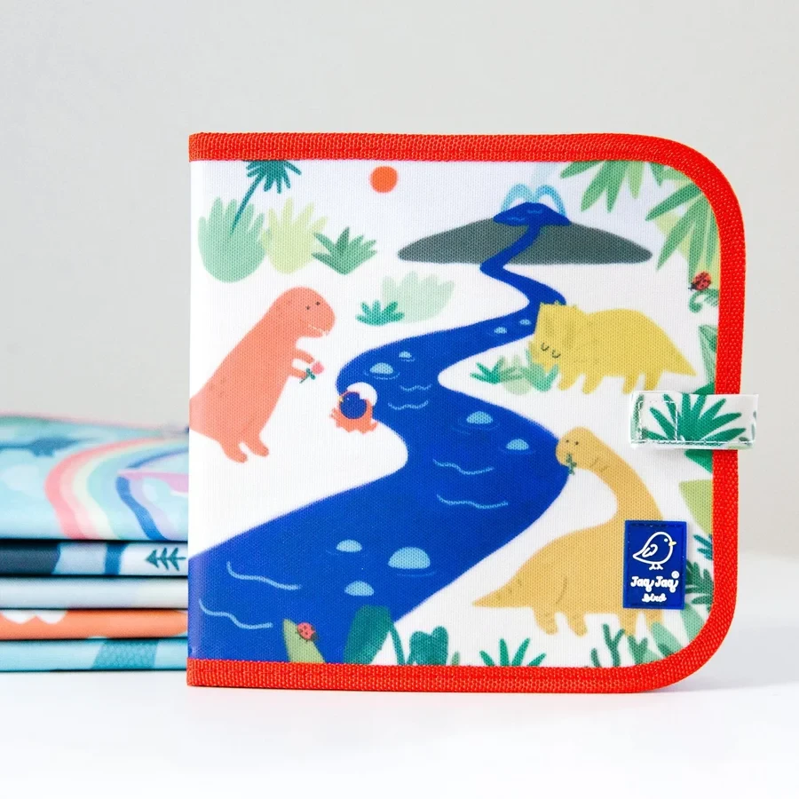 Caderno de Ardósia Dinossauros - com giz de manteiga - Jaq Jaq Bird