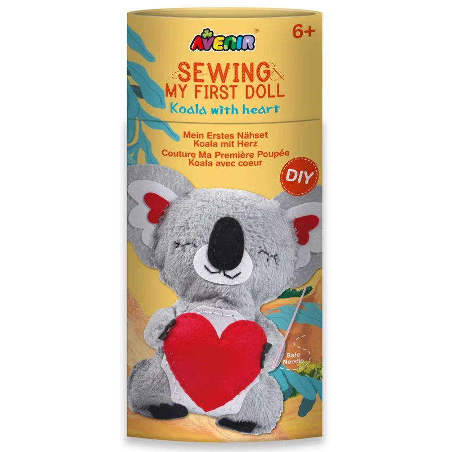 Kit de Costura Koala com Coração - Avenir