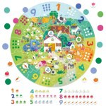 Puzzle Gigante Redondo Números - Headu