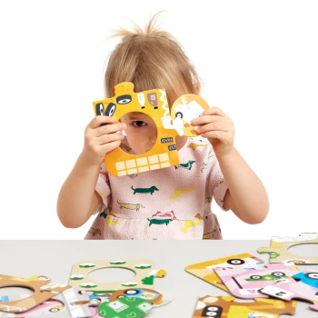 Puzzle Associa Veículos - Banana Panda