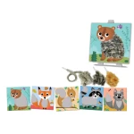 Conjunto de enlaçar com lã animais da floresta - Créalign'