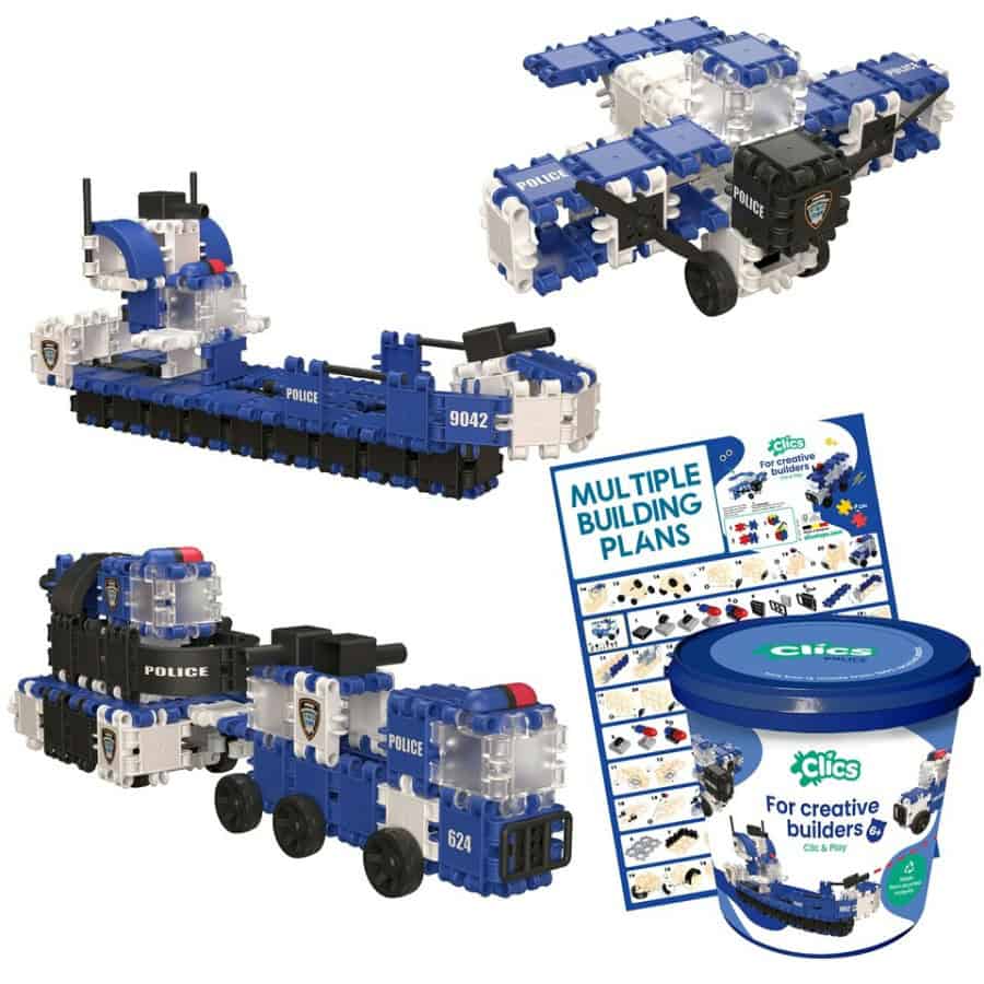 Clics Balde 8 em 1 Police Edition Clics Balde 8 em 1 Police Edition