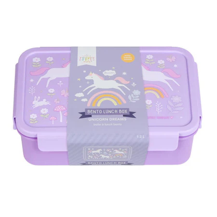 Lancheira Bento Box Unicorn Dreams - A Little Lovely Company Lancheira Bento Box Unicorn Dreams - A Little Lovely Company
